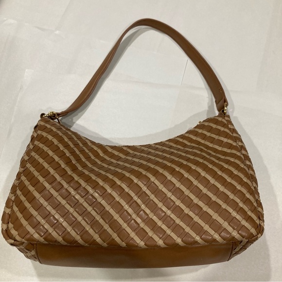 Steve Madden Brown and Tan Shoulder Bag with Gold Detailing - Picture 3 of 13